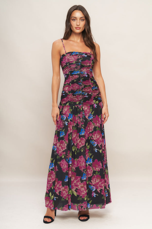 night-florist-power-mesh-maxi-dress Flying Tomato-Sophia's StyleDRESSES-1